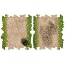 2x Demi-lignes Droites En Terre Et En Herbe Pour Circuit 1/24 Rc Crawler Park - CRAWLER PARK