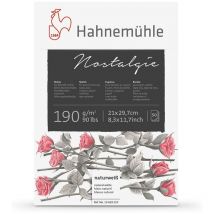 Bloc - Dessin - Nostalgie - A4 - Crayon, Fusain, Pastel - 190g - 50 Feuilles - Hahnemühle