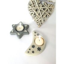 Moule Thermo Bougeoirs Lune / Etoile - Graine Creative