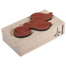 Tamp. Bois einladung, 4x7cm, Réf.14181 - Rayher