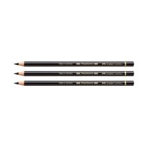 Lot De 3 Crayons De Couleur - Noir - 199 - Polychromos Faber-castell - Faber Castell