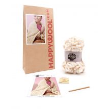 Kit Crochet Plaid Débutant Dada Ecru Tu - Pingouin