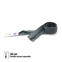 Fermeture Éclair Z68 - Séparable 6mm Double Curseur - 30 Cm - Eclair Prym