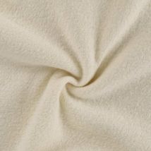 Tissu Laine Bouillie Isolde Uni Blanc - Craftine
