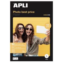 Apli 04134 - Papier Photo Brillant A4 135g. Photobasic