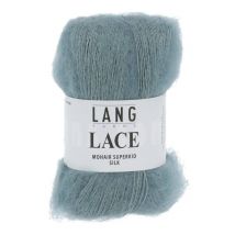 Pelote De Mohair Et Soie À Tricoter Lace - 25 Gr - Lang Yarns 0074 Bleu - LangYarns