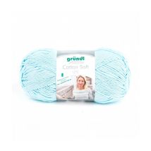 Fil À Tricoter Cotton Soft Uni 100gr - Grundl - Certifié Oeko-tex 01 Bleu - Gründl