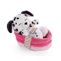 Peluche Dalmatien Endormi – Douce Figurine En Peluche De 12 Cm - Iggual