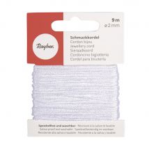Cordon Bijou, Blanc, Ø 2 Mm, 9 M - Rayher