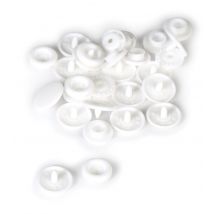 Boutons Pression Résine Blanc (10 Boutons) - Graine Creative