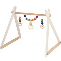 Portique D'Activités En Bois Arc-en-ciel