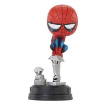 Marvel Animated - Statuette Spider-man On Chimney 15 Cm - Diamond Select Toys