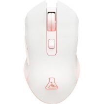 Souris Gamer Sans Fil - The G-lab - Kult Helium - Rgb - 6400 Dpi - 6 Boutons - Blanc - The G-Lab