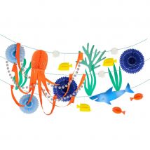 Guirlande Sous La Mer - Poulpe Et Requin - Meri Meri