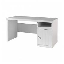 Robin Bureau En Mdf Laqué Blanc - Vipack