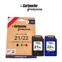 Cartouche Compatible Hp 21/22xl Pack De 2 - La Cartouche Française