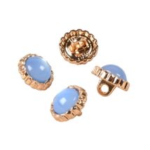 Lot De 3 Boutons Bijou Perle Bleu Ciel 11mm - MyMercerie