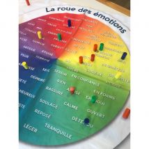 Grande Roue Des Émotions + 25 Pions ? Format 80x80cm - Graph'IT