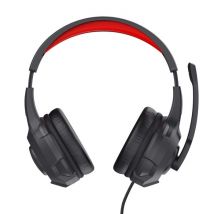 Trust Casque Gaming Filaire Basics Circum-aural Avec Microphone Et Arceau Réglable Noir / Rouge