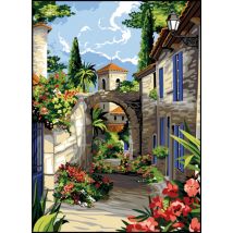 Canevas Antique Corridor Provençal 45x60cm - SEG