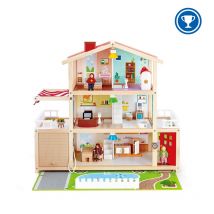 Maison De Poupées, Maison 10 Pièces En Bois Avec Accessoires Pour Les Enfants - Hape