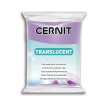 Pâte Polymère - A Cuire - Pâte À Modeler - Violet - Bloc De 56g - Cernit - Translucent