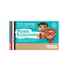 Kit Maquillage Bio 3 Couleurs Pirate Et Coccinelle - Namaki