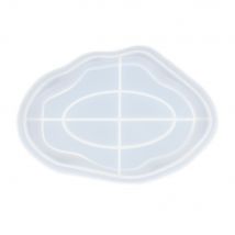 Moule En Silicone 24,3 Cm X 17 Cm X 1,95 Cm - Echelle De Nuage Ovale - Jesmonite