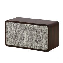 Enceinte Bluetooth Double Haut-parleur En Bois Noyer Avec Batterie Longue Durée Marron Yonis - Yonis