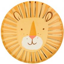 8 Assiettes Lion - Meri Meri