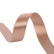 Bobine 40m Ruban Satin Double Face Fabriqué En France Marron Clair - MyMercerie