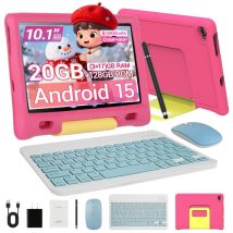 Tablette Enfants Kotsren Android 15 - Rose - 10,1 Pouces - Kotsren