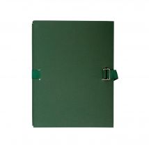 Chemise Dos Extensible Papier - 24x32cm - Vert Foncé - X 10 - Exacompta