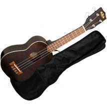 Exotic Mahogany Soprano Black + Housse Kala