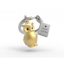 Porte-clés Chouette Et Son Livre - Metalmorphose