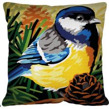 Kit Coussin Canevas Mésange - SEG