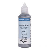 Window Color Peinture Pour Les Contours, Flacon 80 Ml, Argent - Easy paint