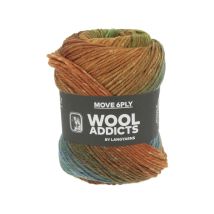 Pelote De Laine Move 6 Fils – 100 Gr - Wool Addict - Spécial Chaussettes - Ultra-résistante & Respirante 0008 Multicolore - Wool Addicts by Langyarns