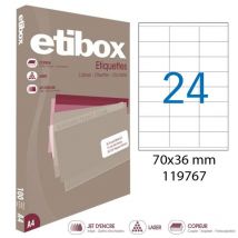 Apli 119767 - Etiquettes Blanches Format 70 X 36 Mm