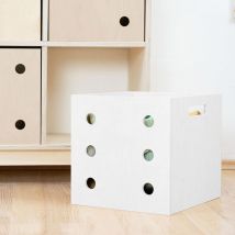 Boîte De Rangement Dice Blanc 6 - Benlemi