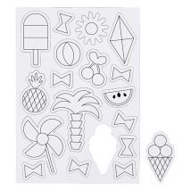 18 Magnets Blancs À Décorer - Eté - Creotime