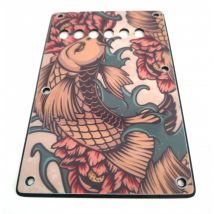 Plaque Arrière Carp Koï Tattoo De Style Vintage Wd Custom Pour Fender Stratocaster - WD Music