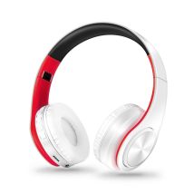 Casque Audio Bluetooth Sans Fil Hifi Stéréo Sport Blanc Bleu Polyvalent Blanc + Rouge Yonis - Yonis