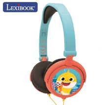 Casque Stéréo Filaire Pliable Baby Shark Avec Limitation De Volume D'Écoute - Lexibook