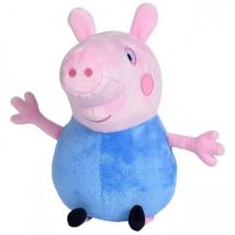 Grande Peluche Peppa Pig : George 42 Cm - Peluche Licence Peppa Le Cochon - Nicotoy