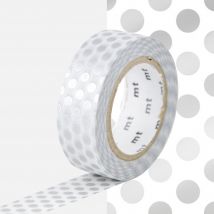 Masking Tape Mt Pois Argent - Dot Silver - MT Masking Tape
