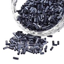 Lot De 500 Perles De Rocaille Tube Gris Foncé 5 Mm Diamètre 1,8 Mm - Création Bijoux - La boutique de Karine