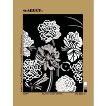 Canevas Pénélope Antique Black Grey White 50x65cm - Margot