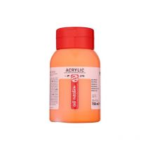 Peinture Acrylique - Orange Azo - 276 - Pot De 750 Ml - Talens Art Creation