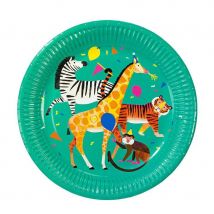 8 Assiettes Jungle Fun - TALKING TABLES